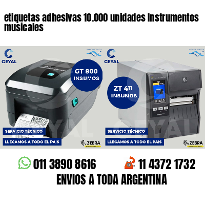 etiquetas adhesivas 10.000 unidades Instrumentos musicales