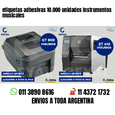 etiquetas adhesivas 10.000 unidades Instrumentos musicales