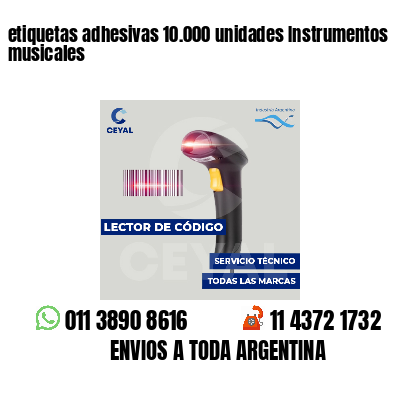 etiquetas adhesivas 10.000 unidades Instrumentos musicales