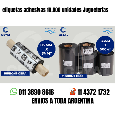 etiquetas adhesivas 10.000 unidades Jugueterías