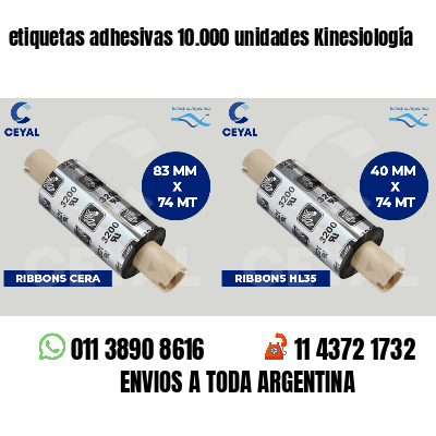 etiquetas adhesivas 10.000 unidades Kinesiología