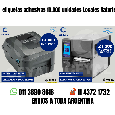 etiquetas adhesivas 10.000 unidades Locales Naturistas