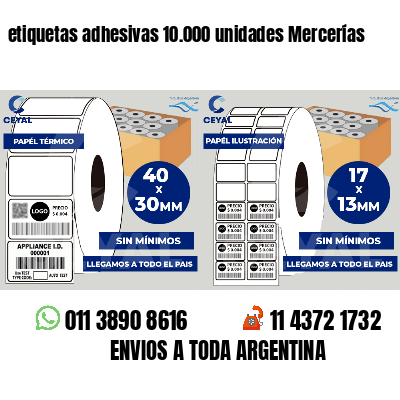etiquetas adhesivas 10.000 unidades Mercerías