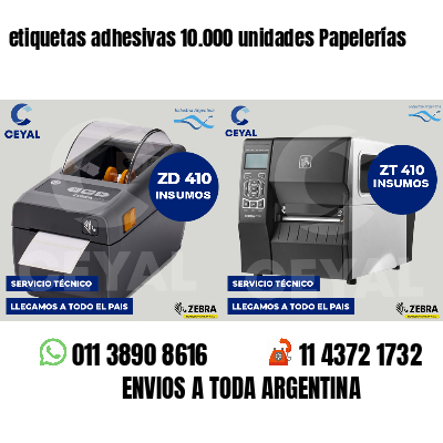 etiquetas adhesivas 10.000 unidades Papelerías