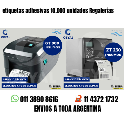 etiquetas adhesivas 10.000 unidades Regalerías