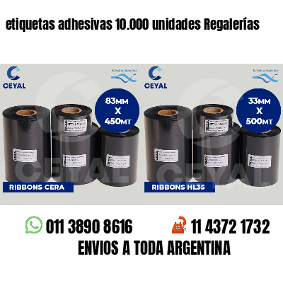 etiquetas adhesivas 10.000 unidades Regalerías