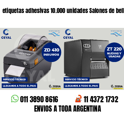 etiquetas adhesivas 10.000 unidades Salones de belleza