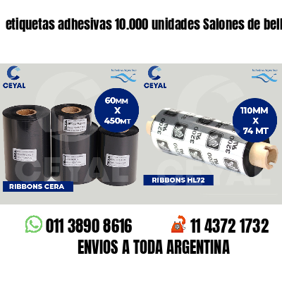 etiquetas adhesivas 10.000 unidades Salones de belleza
