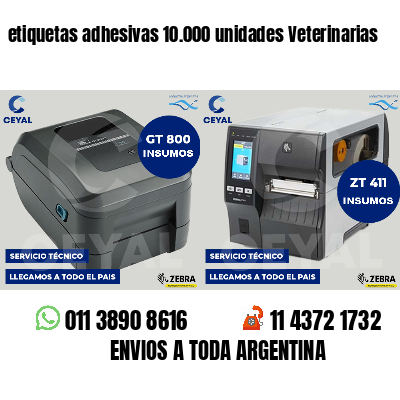 etiquetas adhesivas 10.000 unidades Veterinarias