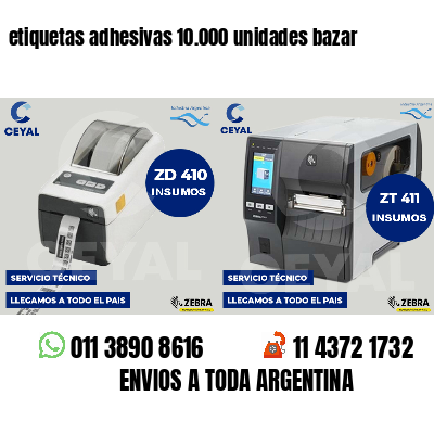 etiquetas adhesivas 10.000 unidades bazar