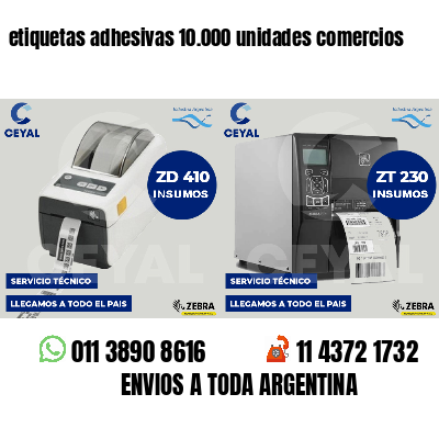 etiquetas adhesivas 10.000 unidades comercios