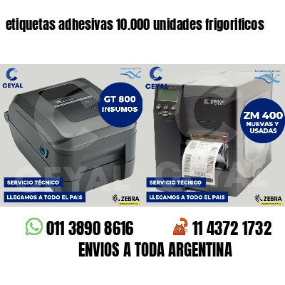 etiquetas adhesivas 10.000 unidades frigorificos