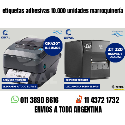 etiquetas adhesivas 10.000 unidades marroquinería