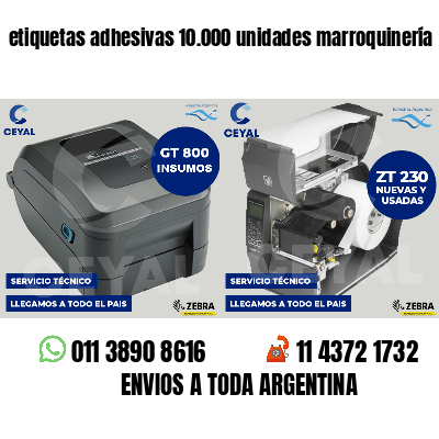 etiquetas adhesivas 10.000 unidades marroquinería