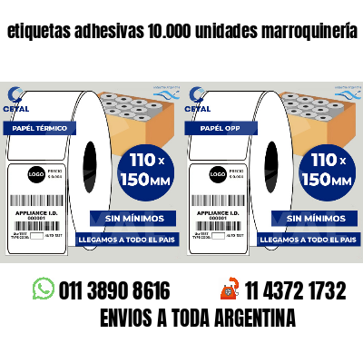 etiquetas adhesivas 10.000 unidades marroquinería