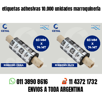 etiquetas adhesivas 10.000 unidades marroquinería