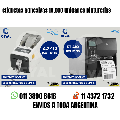 etiquetas adhesivas 10.000 unidades pinturerías