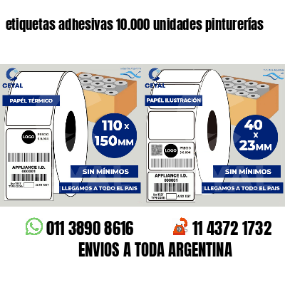 etiquetas adhesivas 10.000 unidades pinturerías