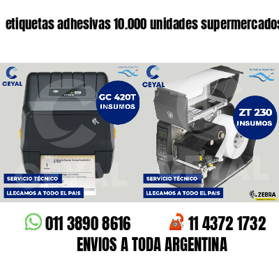 etiquetas adhesivas 10.000 unidades supermercados