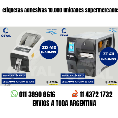 etiquetas adhesivas 10.000 unidades supermercados
