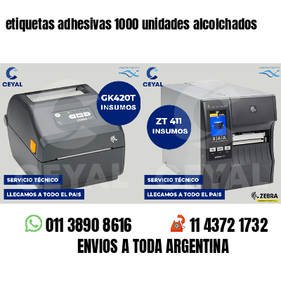 etiquetas adhesivas 1000 unidades alcolchados