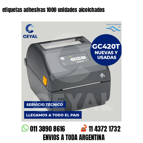 etiquetas adhesivas 1000 unidades alcolchados