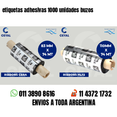 etiquetas adhesivas 1000 unidades buzos