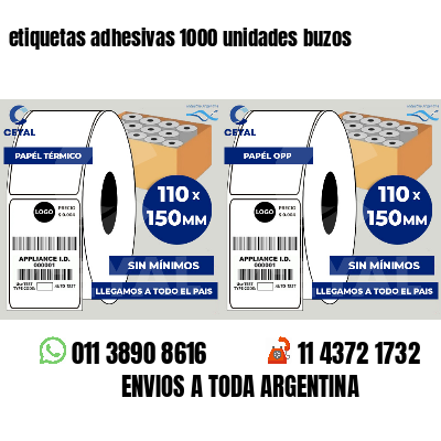etiquetas adhesivas 1000 unidades buzos