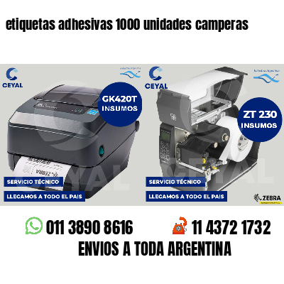 etiquetas adhesivas 1000 unidades camperas