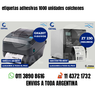 etiquetas adhesivas 1000 unidades colchones