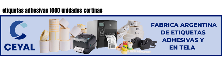 etiquetas adhesivas 1000 unidades cortinas