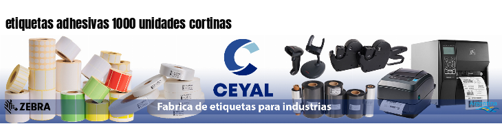 etiquetas adhesivas 1000 unidades cortinas