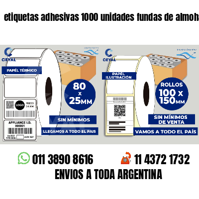 etiquetas adhesivas 1000 unidades fundas de almohadas