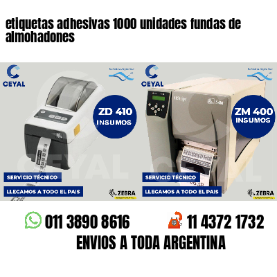 etiquetas adhesivas 1000 unidades fundas de almohadones