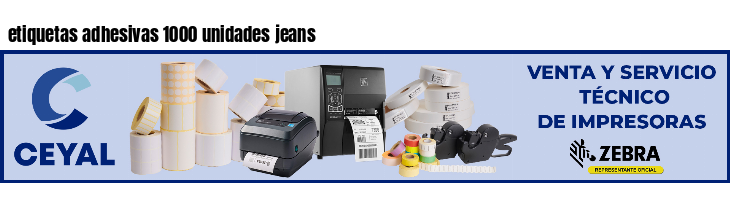 etiquetas adhesivas 1000 unidades jeans