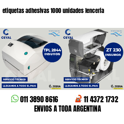etiquetas adhesivas 1000 unidades lenceria