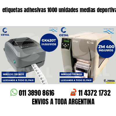 etiquetas adhesivas 1000 unidades medias deportivas