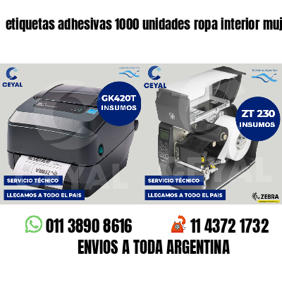 etiquetas adhesivas 1000 unidades ropa interior mujer