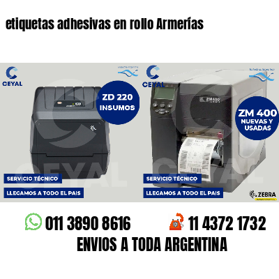 etiquetas adhesivas en rollo Armerías