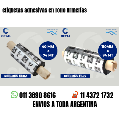 etiquetas adhesivas en rollo Armerías