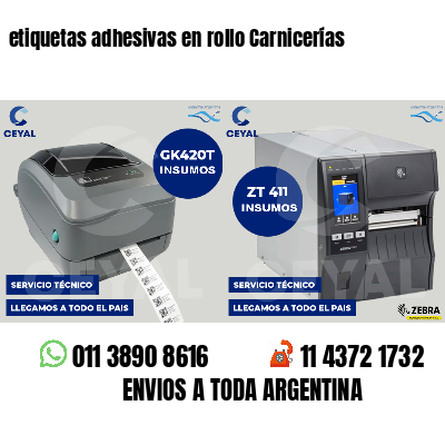 etiquetas adhesivas en rollo Carnicerías