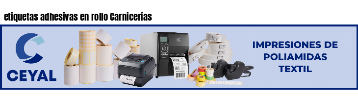 etiquetas adhesivas en rollo Carnicerías