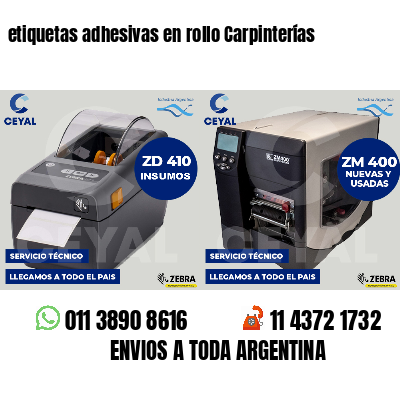 etiquetas adhesivas en rollo Carpinterías