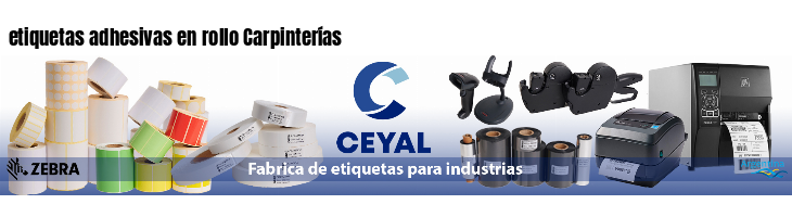 etiquetas adhesivas en rollo Carpinterías