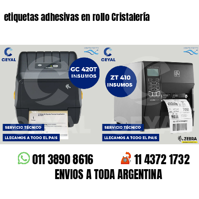 etiquetas adhesivas en rollo Cristalería