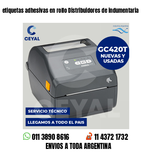etiquetas adhesivas en rollo Distribuidores de indumentaria