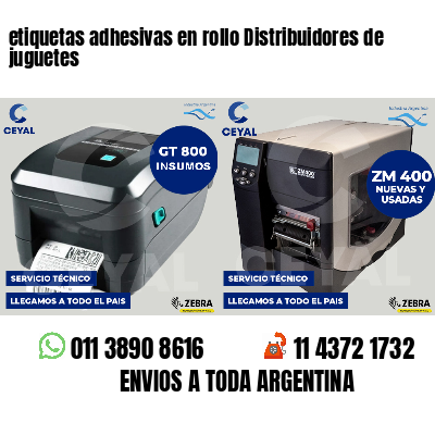 etiquetas adhesivas en rollo Distribuidores de juguetes
