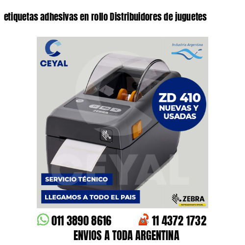 etiquetas adhesivas en rollo Distribuidores de juguetes