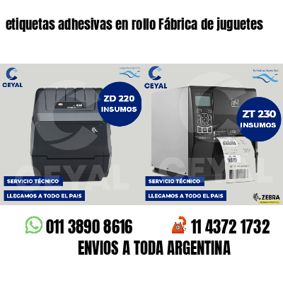etiquetas adhesivas en rollo Fábrica de juguetes