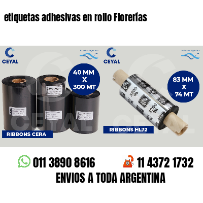 etiquetas adhesivas en rollo Florerías